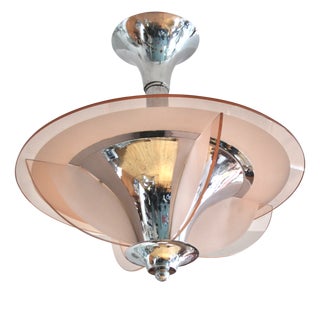 Art Deco Pendant Lamp by Petitot, 1930s For Sale