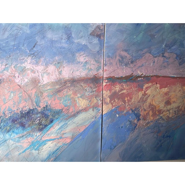 Impressionist Mark Dickson Untitled Original Pastel&Oil Framed Signed Art For Sale - Image 3 of 9