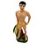 Original post-war ceramic Hawaiian native boy with gold Machete made from molded ceramic and hand painted in vibrant...