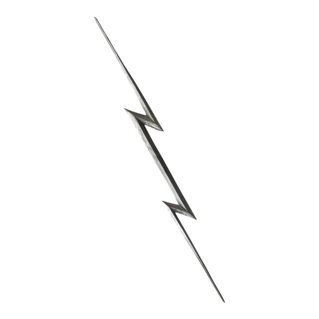 Robert Longo, Robert Longo & Charles Clough Metal Sculpture Lightning Bolt Thunderbolt Pop Art For Sale