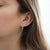 Modern 14k Solid Gold Lightning Bolt Dainty Stud Earrings in Screw Back Closure - 2 Pieces For Sale - Image 3 of 7