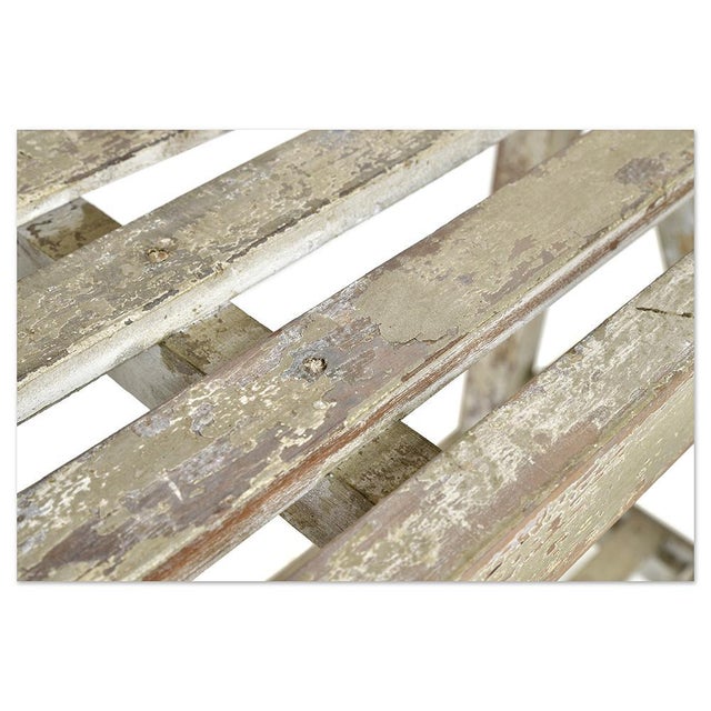 Shelf on Patinated Wooden Legs For Sale - Image 4 of 7