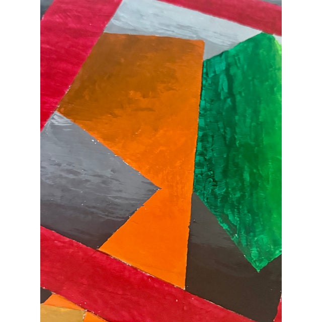 Painting - Abstract Geometry Oil Painting For Sale - Image 10 of 11