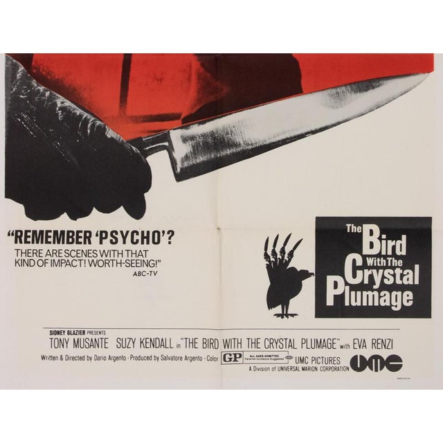 The Bird with the Crystal Plumage / L’uccello dalle piume di cristallo, USA, 1970s For Sale - Image 3 of 5