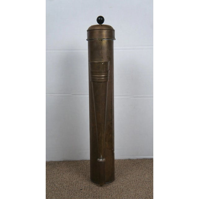 Late 19th Century Antique Brass Nautical Maritime Plunger Operated Yacht Boat Fog Horn For Sale - Image 4 of 12