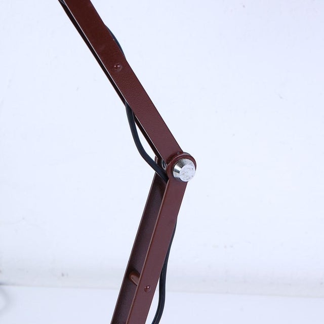 White Industrial Style Iron Table Lamp, Italy, 1960s For Sale - Image 8 of 16