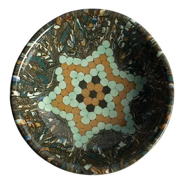 Ceramic Mosaic Bowl by Jean Gerbino for Vallauris, France, 1950s For Sale