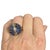 Late 20th Century 18k Yellow Gold Sapphire & Diamond Bombe Ring, Size 5 For Sale - Image 11 of 11