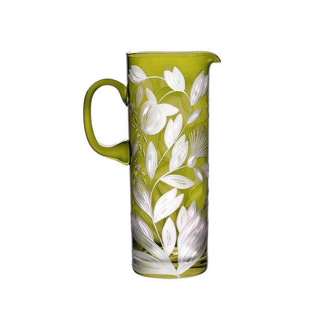 Traditional ARTEL Verdure Large Pitcher, Olive For Sale - Image 3 of 3
