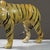 Vintage Folk Art Leather Wrapped Hand Painted Tiger For Sale In Philadelphia - Image 6 of 8