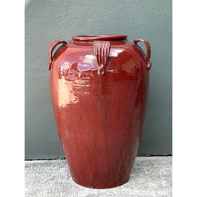 Vintage Glazed Ceramic Tall Stool For Sale - Image 11 of 12