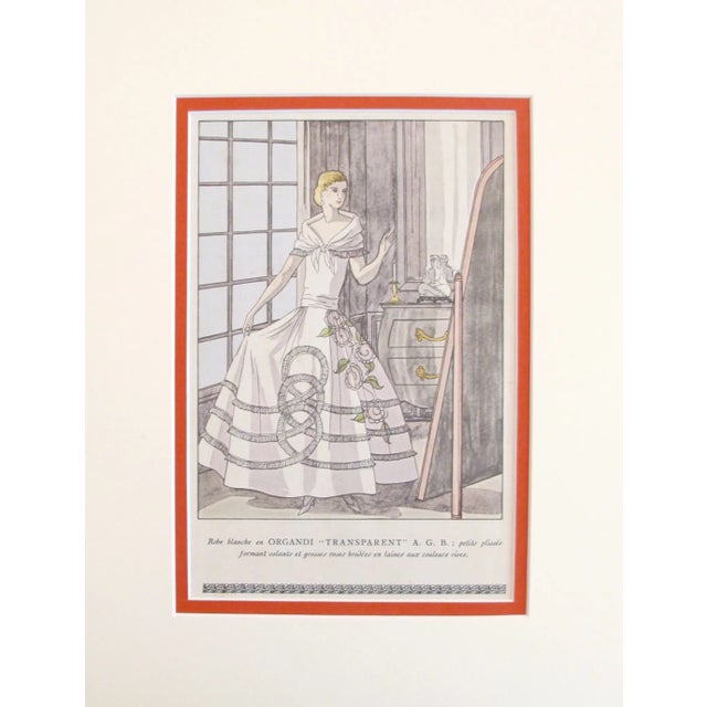 Summer Fashion 1920's French Art Deco Fashion Poster For Sale