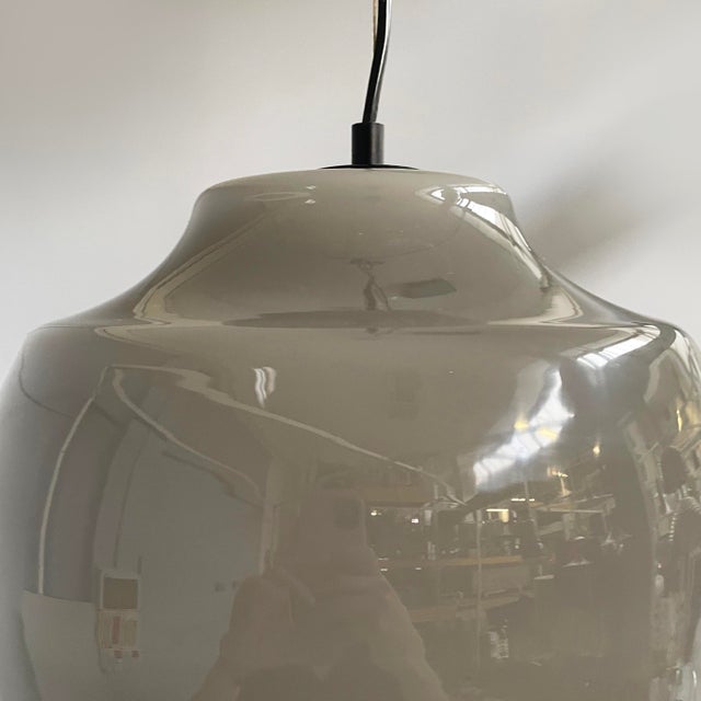 Glass Italian Mid-Century Modern Murano Glass Pendant attributed to Massimo Vignelli for Venini, 1950s For Sale - Image 7 of 9