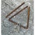 Vintage Rusted Metal Triangle Dinner Bell For Sale - Image 12 of 12