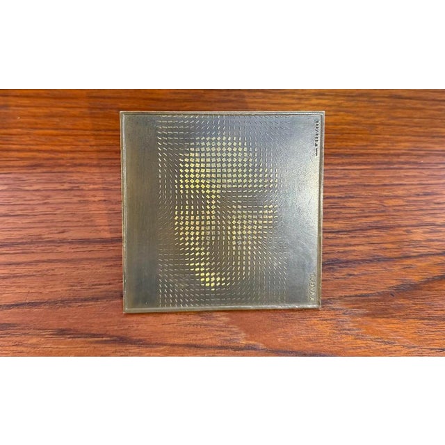 Jean Pierre Vasarely / Yvaral, Pyramidal Mona Lisa, 1950s, Bronze For Sale - Image 9 of 13