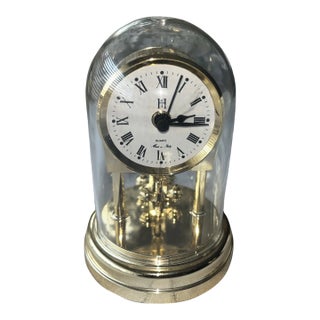Vintage MCM Hci Elgin Quartz Movement Mini Dome Clock For Sale