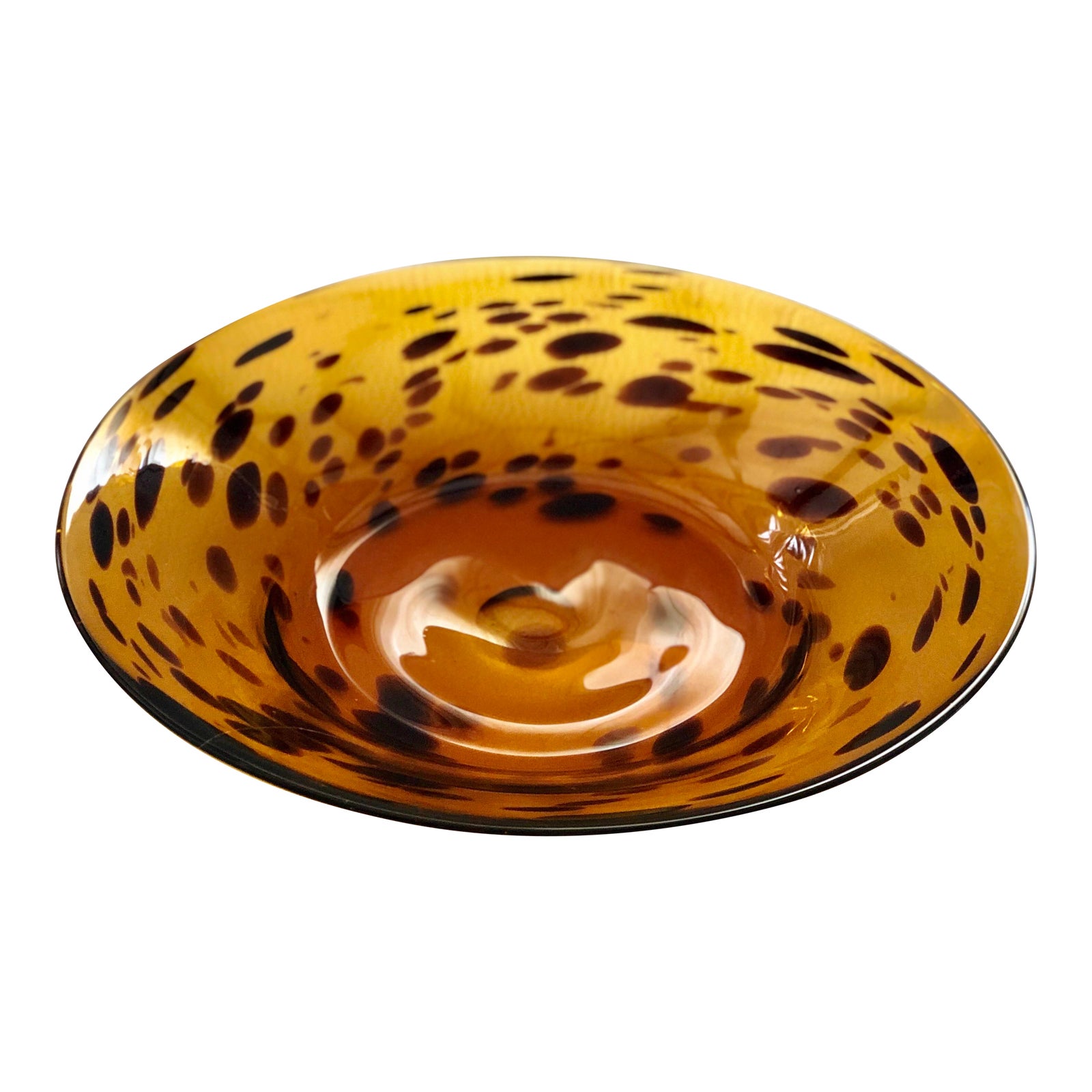 Tortoise Shell Handblown Bowl Chairish