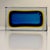 Glass 1960s Flavio Poli for Seguso Vetri D’Arte Murano Sommerso Blue & Amber Glass Ashtray For Sale - Image 7 of 11