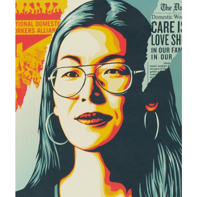 Shepard Fairey, aka Obey Giant (1970) Re-envision Original color lithograph Signed and dated in pencil On wove paper, 61 x...
