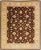 Textile Brown Modern Peshawar Handmade Wool Rug With Palmettes Design For Sale - Image 7 of 7
