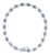 Modern 14k Gold Tennis Bracelet 5.55ct Blue Sapphire & 1.54ct Diamond Halo For Sale