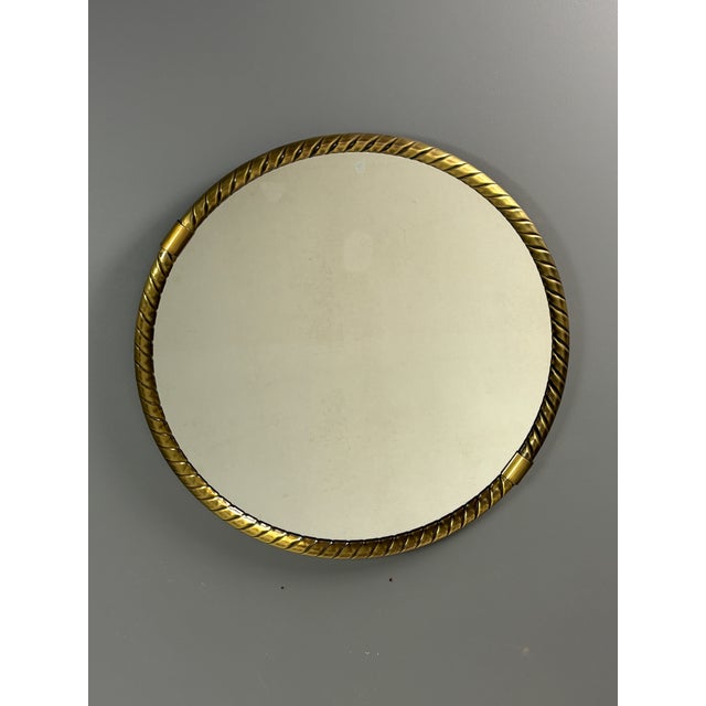 Mid-Century German Brass Rope Mirrors, 1970s, Set of 2 For Sale - Image 11 of 18