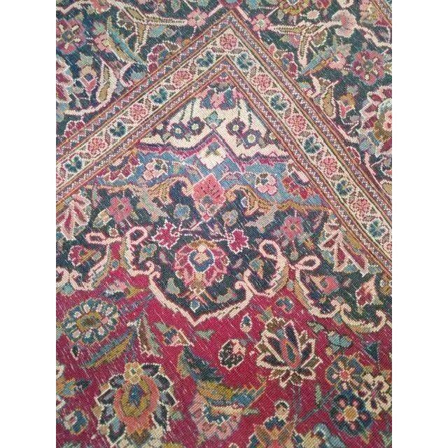 1950s Vintage Persian Kashan 4'4" X 6'10" For Sale In New York - Image 6 of 8