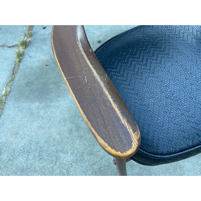 Wood Vintage Mid Century Modern Accent Chairs For Sale - Image 7 of 12