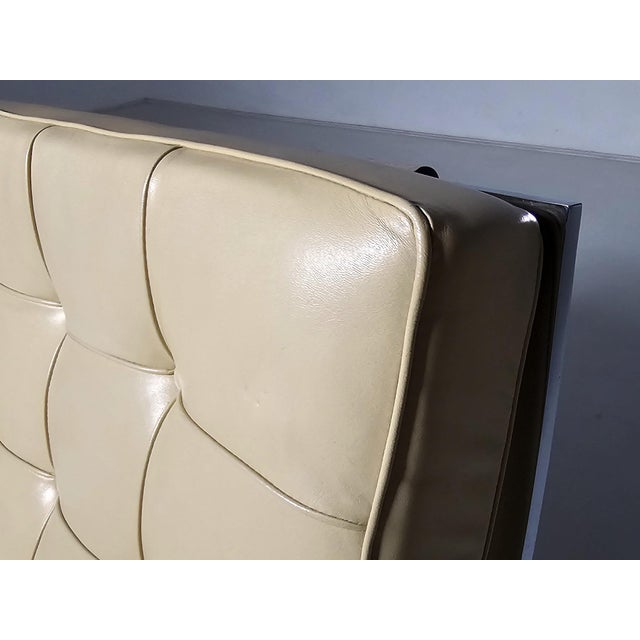 Animal Skin Barcelona Chair by Mies Van Der Rohe for Knoll International, 1960s For Sale - Image 7 of 11