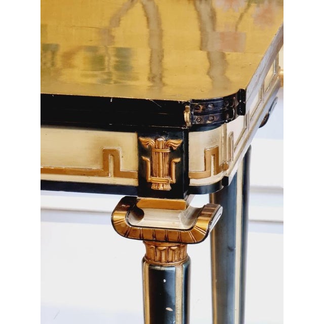 Swedish Game Table with Decor of Meander in Relief, 1920s For Sale - Image 13 of 16