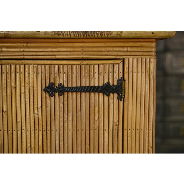 Wood Vintage Rattan Sideboard, 1960s For Sale - Image 7 of 13