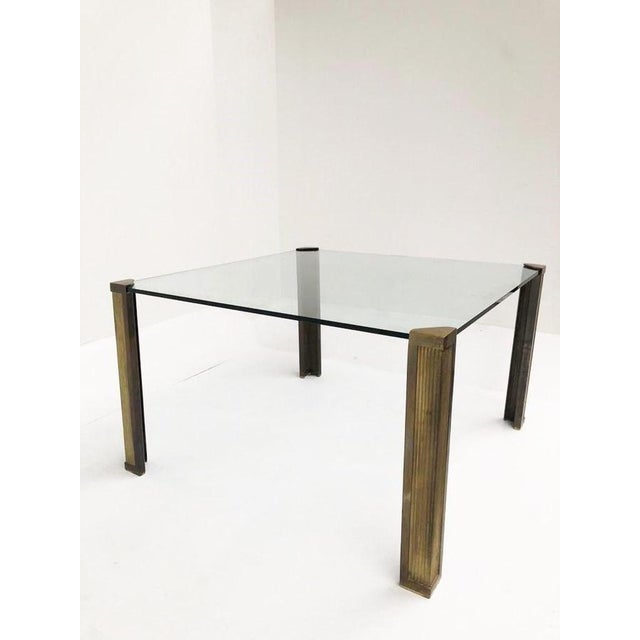 Metal Bronze T14 Dining Table attributed to Peter Ghyczy, 1970s For Sale - Image 7 of 8