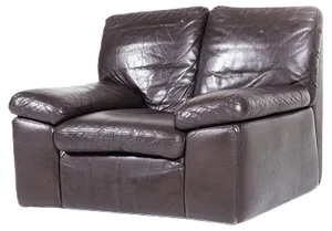Italian Leather Bonheur Lounge Chair by Titiana Ammannati & Giampiero Vitelli for Brunati, 1970s