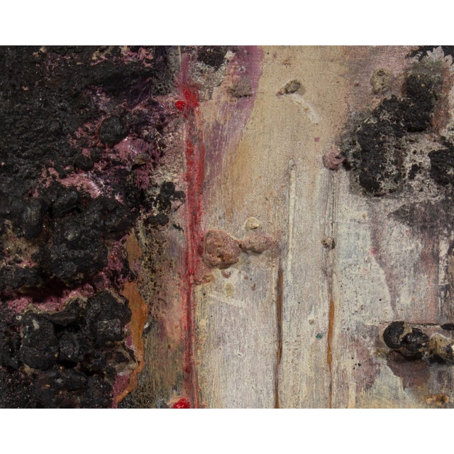 Signed “Sand Script 7” Mixed Media Assemblage by Juliet Holland | Chairish