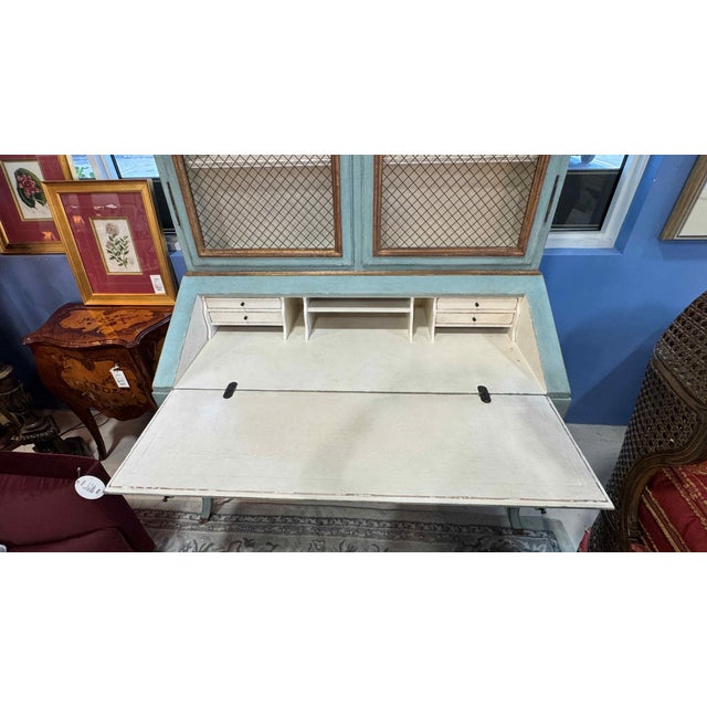 Minton Spidell French Louis XV Secretary Desk Cabinet For Sale In West Palm - Image 6 of 16