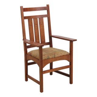 Stickley Mission Oak Harvey Ellis Armchair For Sale