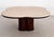 Large Mid-Century Modern Clover Coffee Table in Travertine and Dark Oak, 1970s For Sale - Image 13 of 18