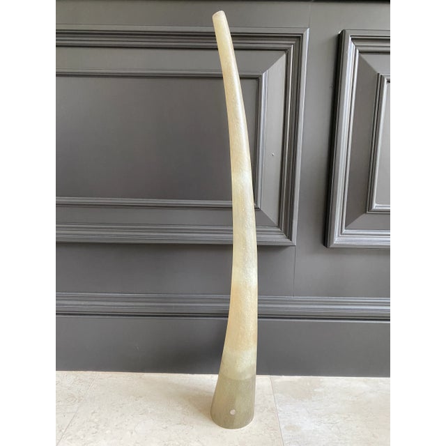 Contemporary Vintage Made in Spain Modernist Objects With Appearance of Horn by Luisa Robinson - A Pair For Sale - Image 3 of 17