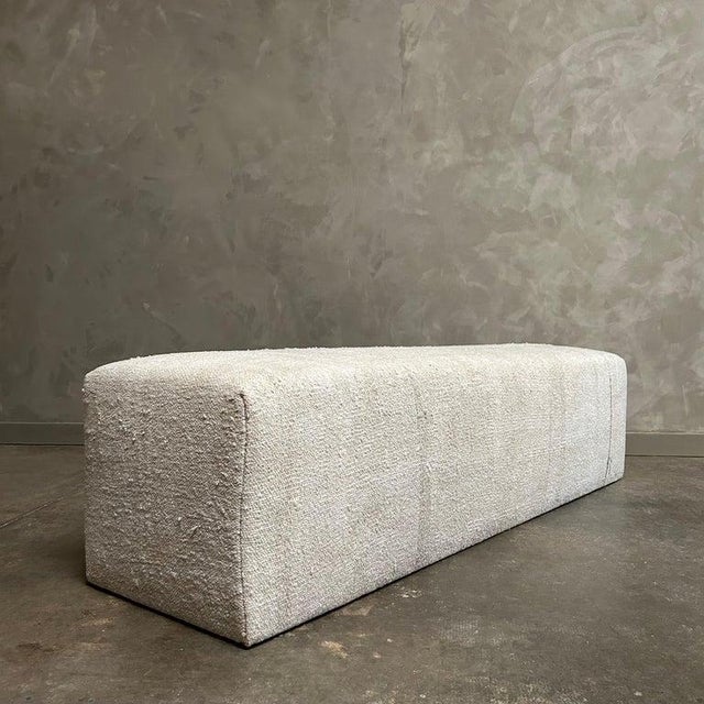 Custom Made Turkish Rug Ottoman For Sale In Los Angeles - Image 6 of 10