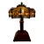 Beautiful Vintage Tramp Art - Popsicle Stick/Matchstick/Marble Lamp For Sale