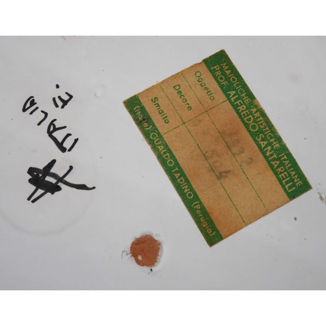 Italian Vase Majolica Ceramic from Proffessor Alfredo Santarelli, Perugia, Italy, 1950s For Sale - Image 10 of 18