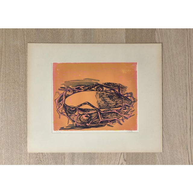 Axel Salto, Vase & Bowls, 1940s, Lithographic Prints, Set of 3 For Sale - Image 6 of 18