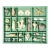 Vintage Coastal Boho Chic Seashell Collection, Sage Divided Shadowbox Decorative Object For Sale