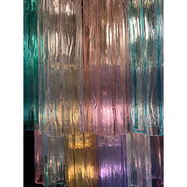 Large Multicolor Murano Chandelier by Valentina Planta For Sale - Image 17 of 18