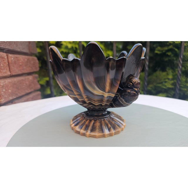 Art Deco Glass Cake Stand from United Glassware STS Abel, 1930s For Sale - Image 3 of 6