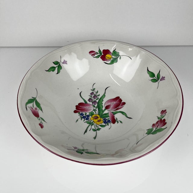 MM Salad Bowl, Streetlight Pattern by KG Lunéville, Tulip Design Dimensions: Diameter: 28 cm Height: 7.5 cm Very good...