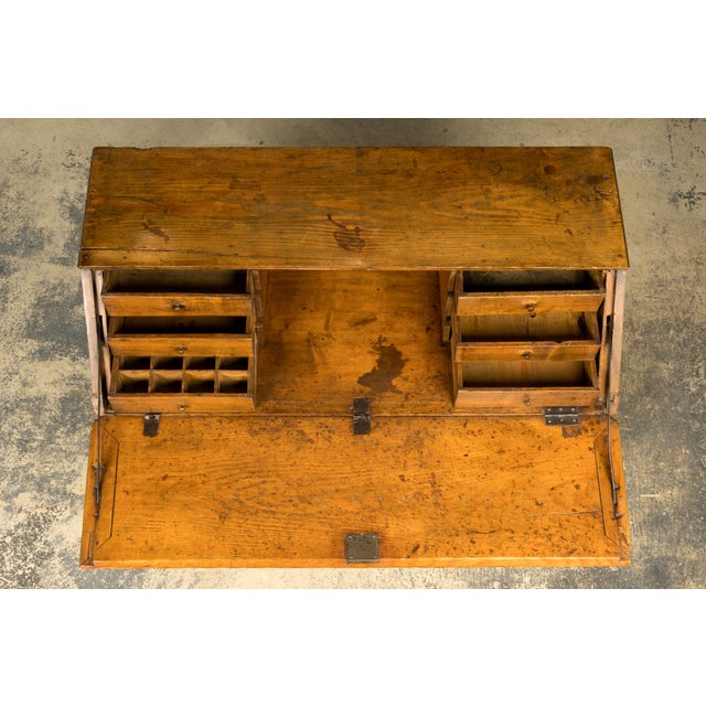 Early 19th Century French Provincial Pine Secretary For Sale - Image 4 of 18