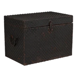 Antique Studded Metal Chest