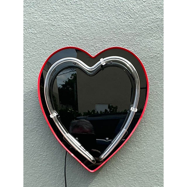 Contemporary Vintage Neon Heart For Sale - Image 3 of 12