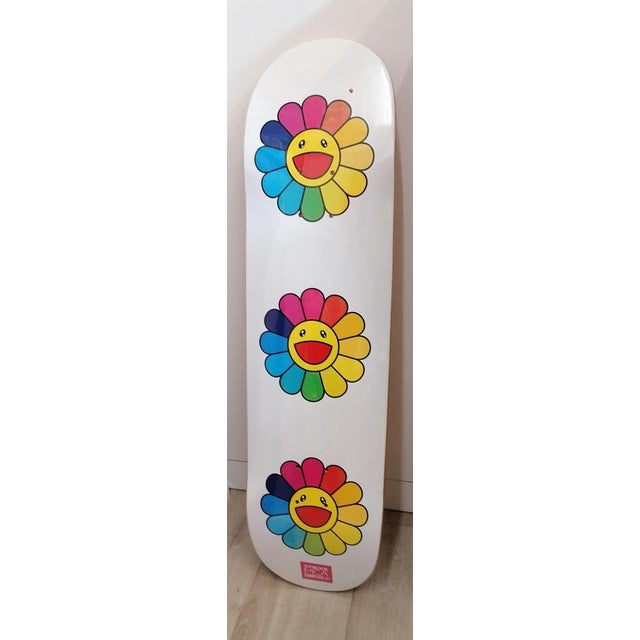 Flower Skateboard Deck in Silkscreen on Maple from Takashi Murakami For Sale - Image 7 of 7
